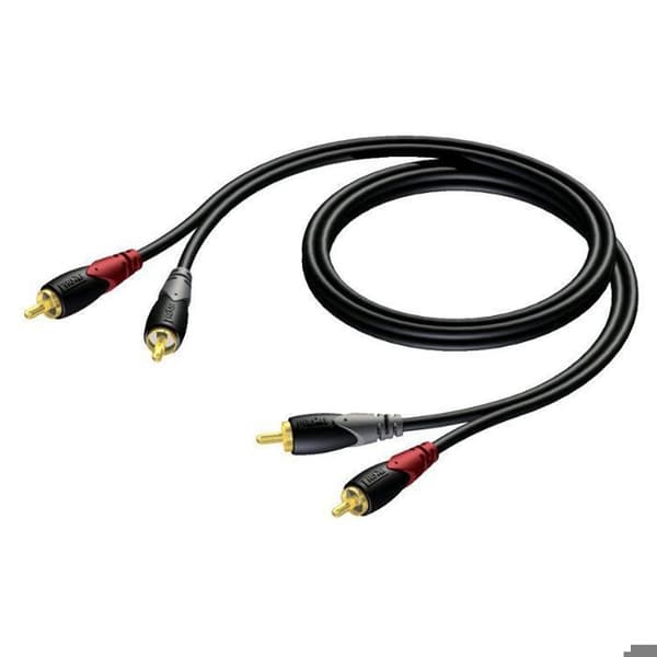 Procab CLA800 Classic kabel 2x RCA hane - 2x RCA hane 20m