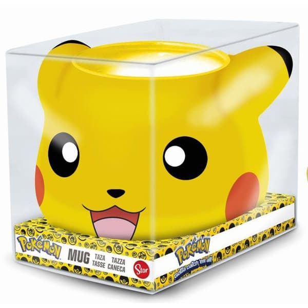 Kopp - POKEMON - Pikachu-mugg - 500Ml - Dekor i högkvalitativt tryck - Gul