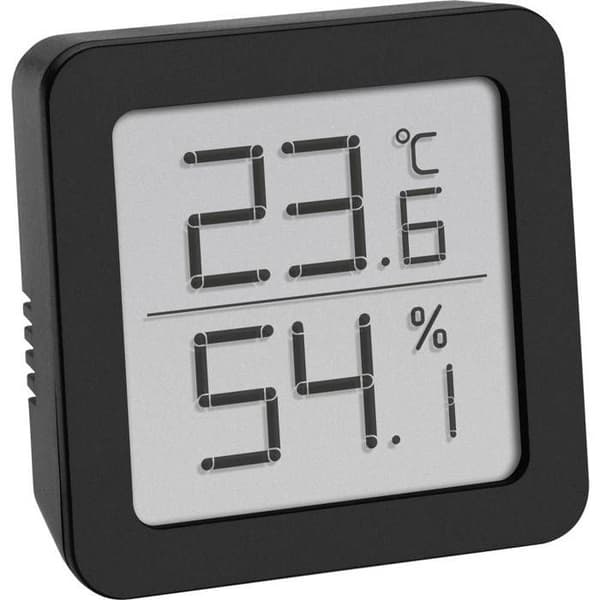 TFA Dostmann Termo-hygrometer svart 30.5051.01 | TERMOMETER - REGNMETER - BAROMETR