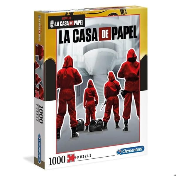 La Casa de Papel Pussel - 1000 bitar - Clementoni - Bio och reklam - Grå