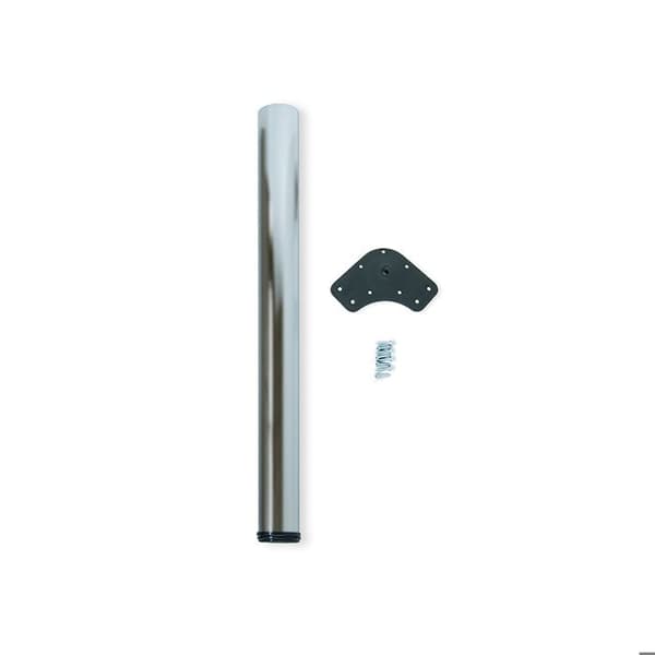 Emuca Bordsben, diameter 60mm, H 870mm, Stål, satinnickel
