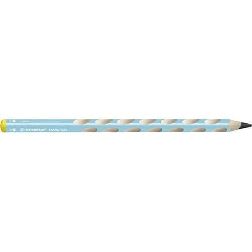 Färgpennor grafit - STABILO - EASYgraph - 6-pack - Ergonomiska - Vänsterhänt - HB ljusblå