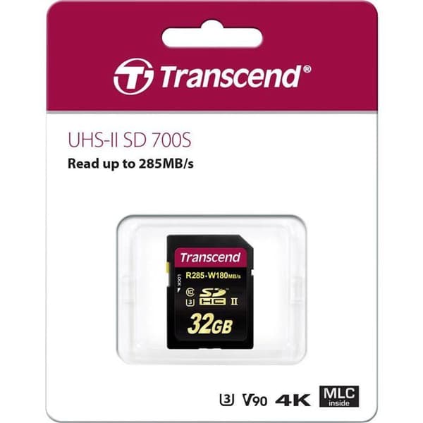 Transcend Premium 700S SDHC-kort 32 GB Class 10, UHS-II, UHS-Class 3, v90 Videohastighetsklass