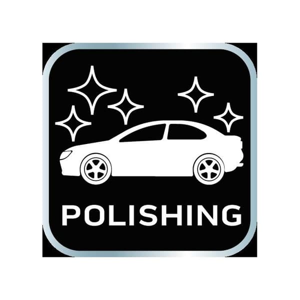 Poleringspad 150 x 50 mm, hård svamp, M14
