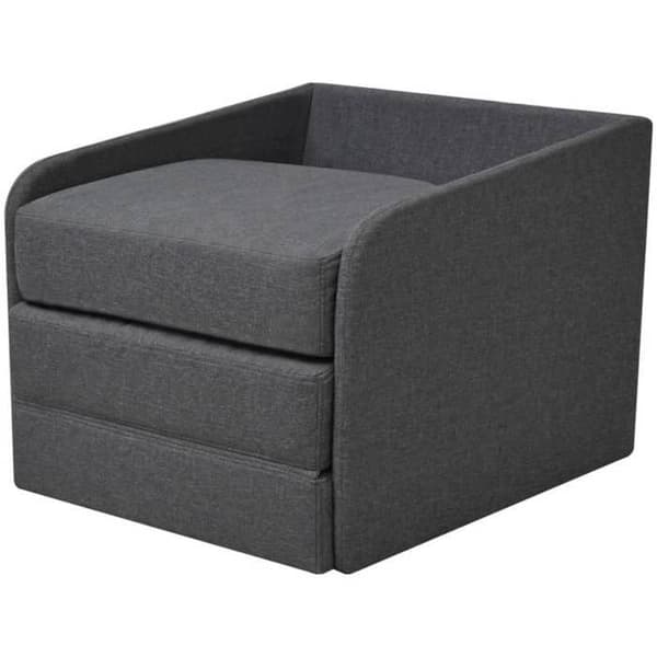 Cabriolet fåtölj - vidaXL - Mörkgrå - Tyg - 1 sits - Modern design