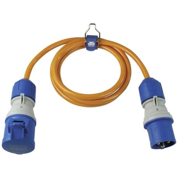 Rallonge - AS Schwabe - 62430 - 16 A - 1,5 m - Orange