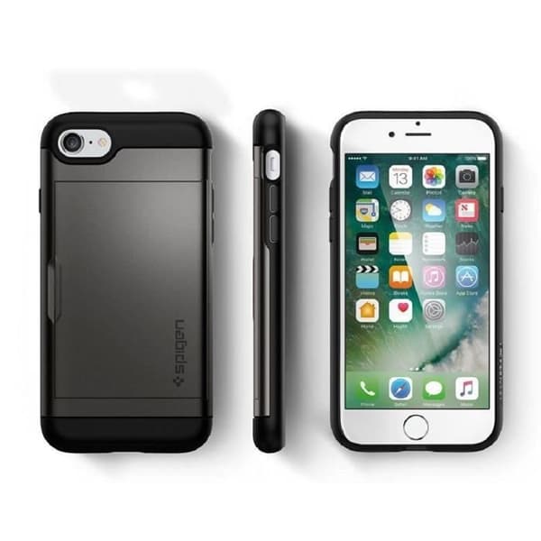 SPIGEN Slim Armor CS iPhone 7 skal Grå