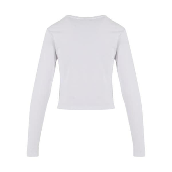 Miss Tee Bow Oneliner långärmad T-shirt - vit