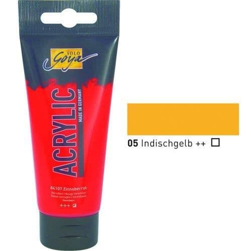 Akrylfärg SOLO Goya indisk gul 100 ml