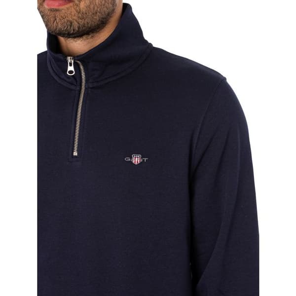 Sweatshirt med halv dragkedja Regular Shield - GANT