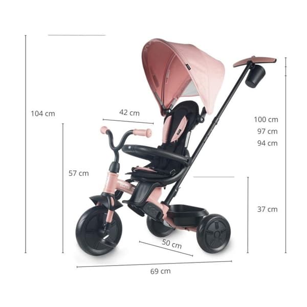Trehjuling Elite Platinum Rose