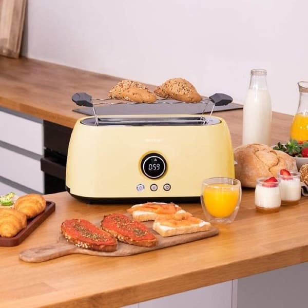 Cecotec Digital Vertikalbrödrost ClassicToast 15000 Yellow Extra Dubbel