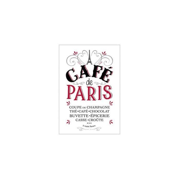 Cafe de Paris överföring väggdekal