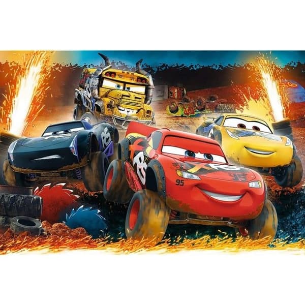TREFL Puzzle - Extreme Race - Mindre än 100 bitar - Röd - Tecknade serier och serier
