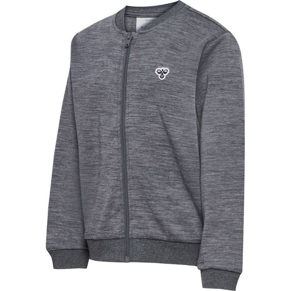 Hummel Bee ziptröja barn - mörkgrå melange