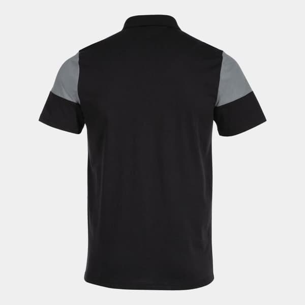 Joma Crew V barnpikétröja - svart/grå - 5/6 år