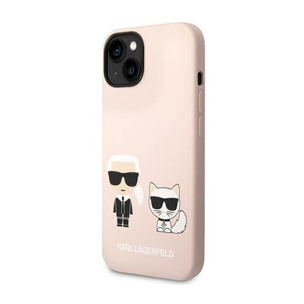 Coque iPhone 14 Plus - Karl Lagerfeld - Choupette - Silikon - MagSafe - Rosa