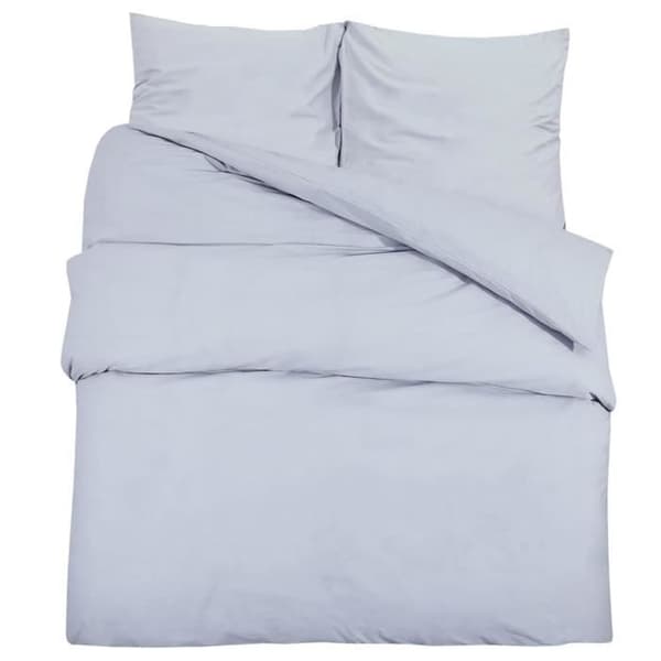 vidaXL Påslakan Set Grå 140x200 cm Bomull136097