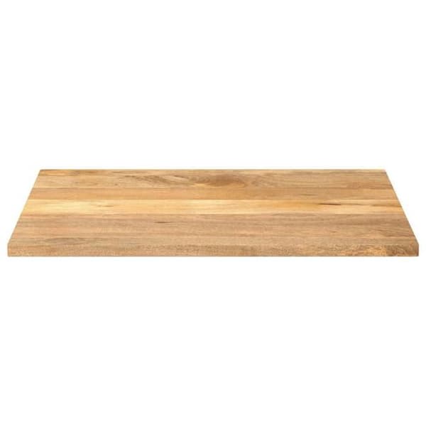 vidaXL Bordsskiva 100x80x2,5cm rektangulär massiv mangoträ 371482