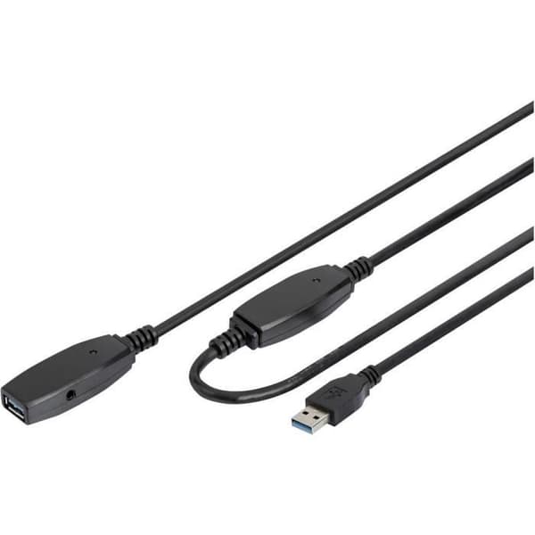 USB förlängningskabel - Digitus - DA-73105 - 10 m - USB 3.2 Gen1 - Dubbelskärmad