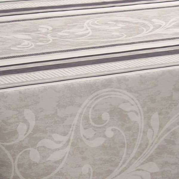 Fläckbeständig duk 150 x 240 cm - Arabesque - Grå - Rektangulär