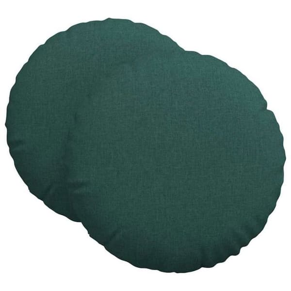 Coussin Vidaxl Sittkuddar 2 st Mörkgrön Ø80 x 29 cm tyg