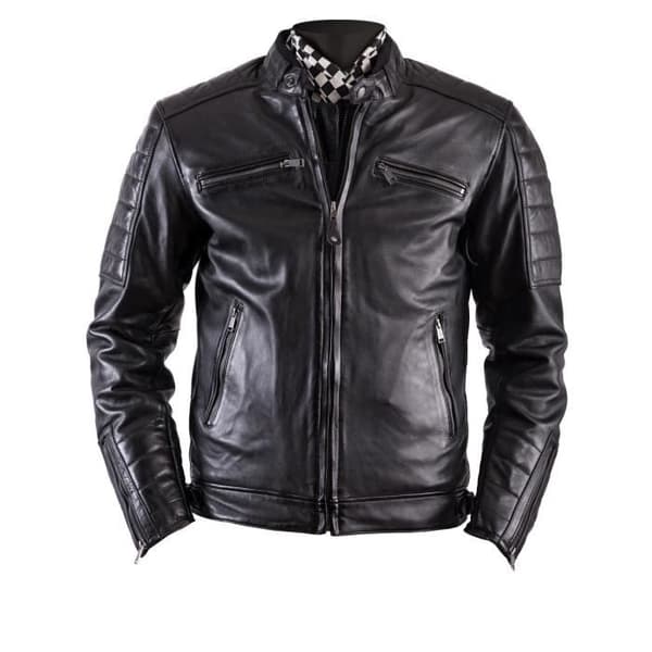 Blouson läder rag Helstons cruiser - svart - 3XL