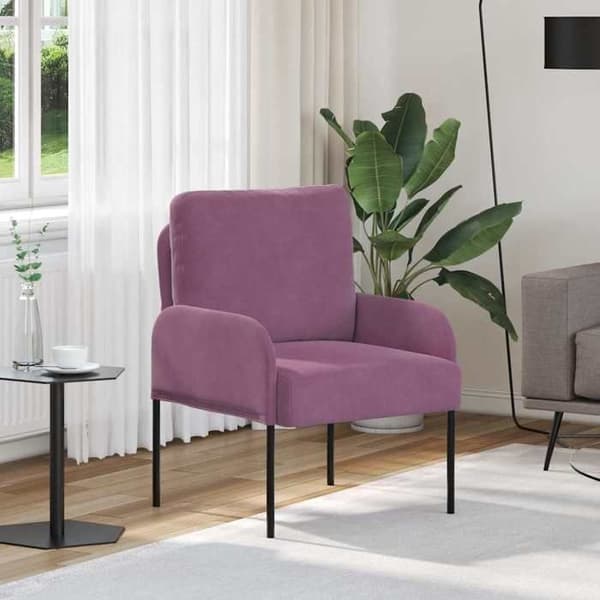 Kuddsoffor 55cm Lila Fanér