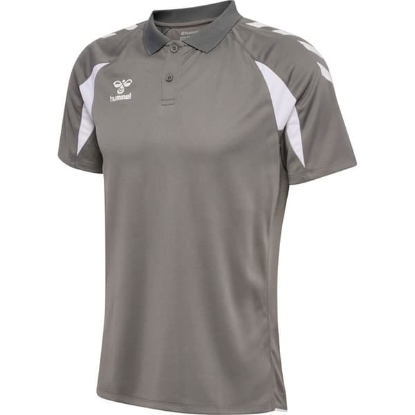 Polo Hummel Core 2.0 - stålgrå/vit