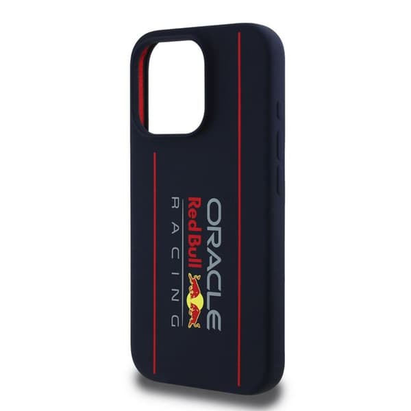 Mobilskal - RED BULL RACING - iPhone 15 Pro - Silikon - Oversize Logotyp Vertikal - Robust