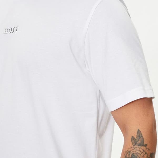 T-SHIRT TEE 10 BOSS I VIT BOMULL