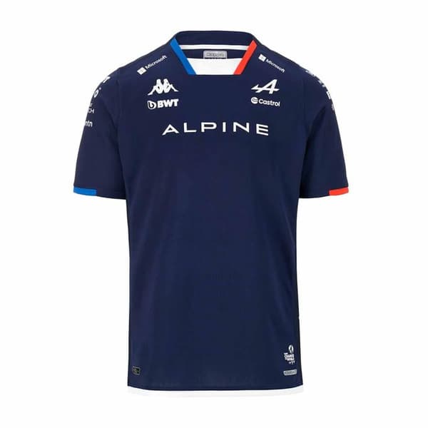 Formel 1-tröja - KAPPA - KOMBAT Gasly nr 10 - Blå - 100% polyester - Rak passform