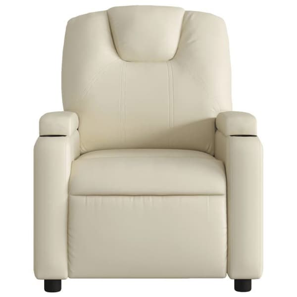 vidaXL Fåtölj i konstläder crème 3205977