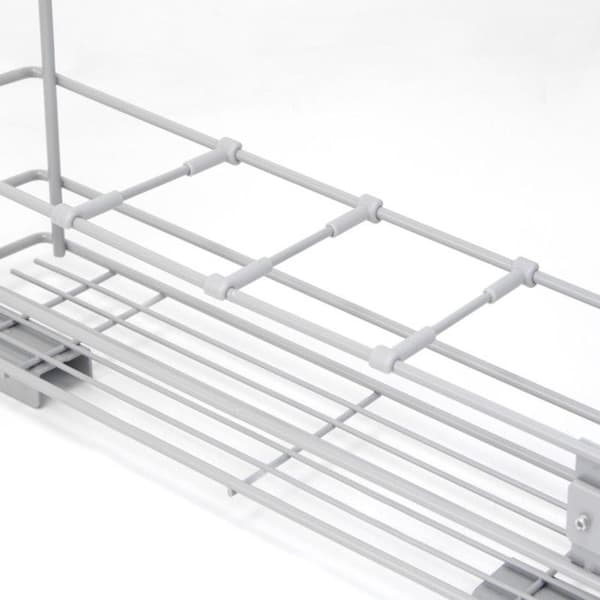 Emuca Sidofläkt för flaskor Supra med mjukstängning, modul 150mm, Stål, Målad aluminium
