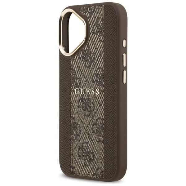 Guess Hardcase 4G Stripe MagSafe för iPhone 17 - Brun