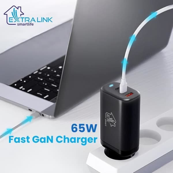 USB-laddare CA 65W GAN Extralink Smart Life