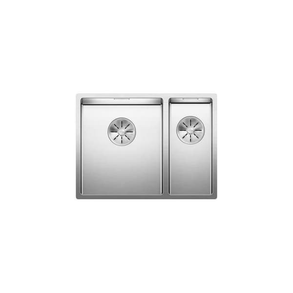 Evier - BLANCO - CLARON 340/180-U - Inox - 2 bacs - Reversibel