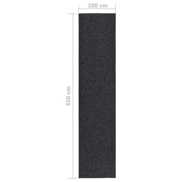 vidaXL Matta 100x450 cm Antracit