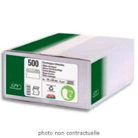 Vitt kuvert 75 g DL-format - GPV - 110 x 220 mm - Vit