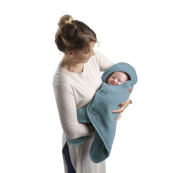 Mångsidig babyfilt BABYNOMADE Blå Baltique