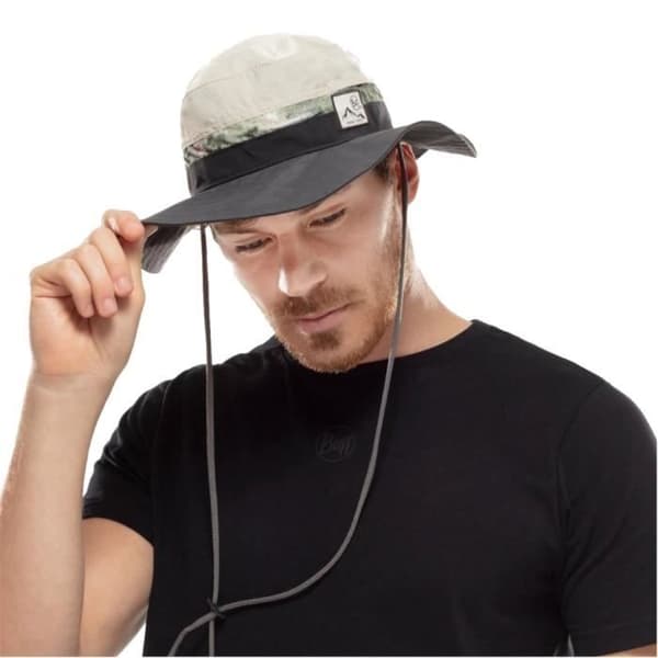 BUFF Explore Booney - Unisex sommarhatt Grön/Beige i polyester