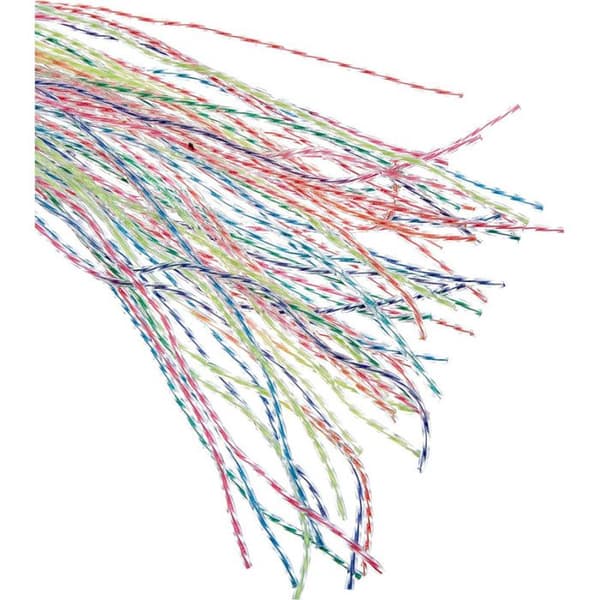30 TRANSPARENTA TWISTAR FÖR SCOUBIDOUS - 80 CM