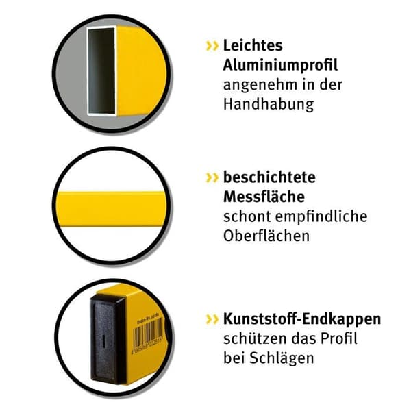 Vattenpass - Stabila - 2283 - 70 cm - 2 bubblor - Aluminium