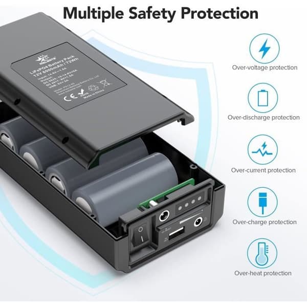 Extern Batteri Power Bank 6000mAh MELASTA