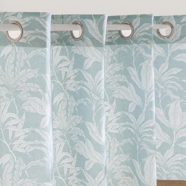 Gardiner med öljett 140 x 240 cm bomull/polyester + pompon Hera