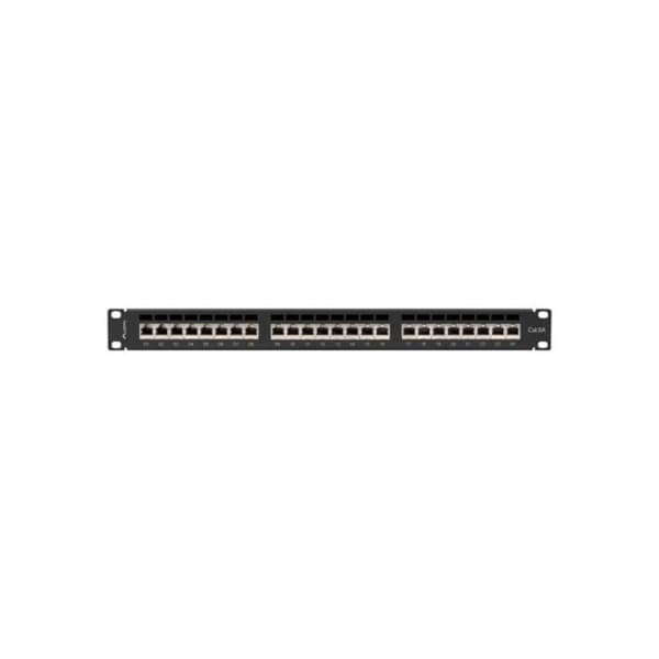 Patchpanel LANBERG PPSA-1024-B 24 portar 1U CAT.6A FTP Svart