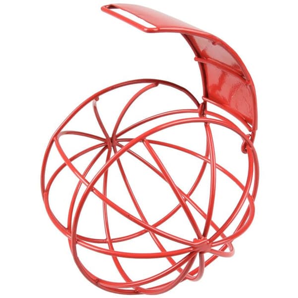 Röd rund matboll 10 cm för gnagare - Flamingo