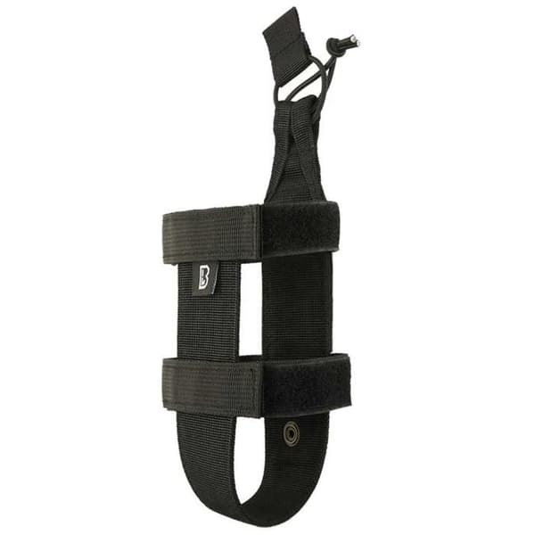 Flaskhållare Brandit Molle Flex Large svart - Polyester 600D, kompatibel med MOLLE, diameter 18–32 cm
