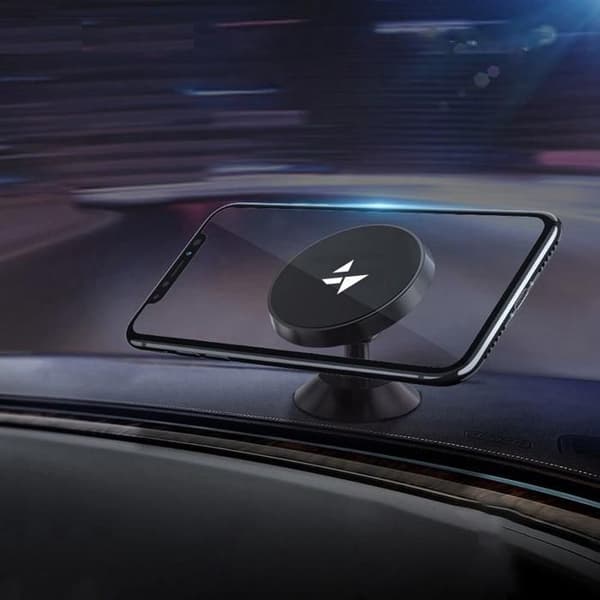 Stöd för magnetisk bil Wozinsky 360° självhäftande för iPhone och Android
