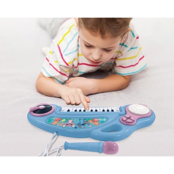 Barnens elektroniska piano Stitch med ljuseffekter